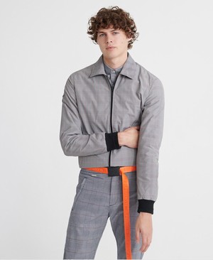 Superdry Edit Collared Harrington Férfi Kabát Szürke | TJCNW1986